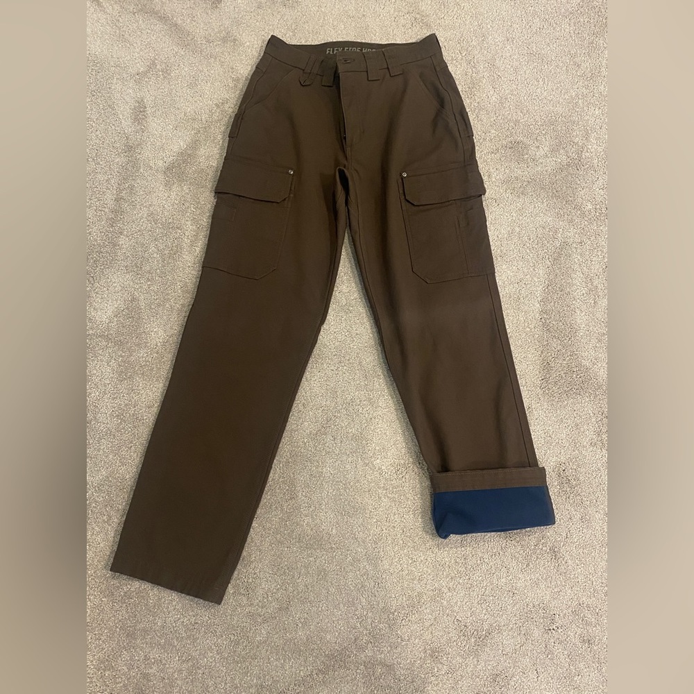 DuluthFlex Fire Hose Relaxed Fit Lined Cargo Pants size 32x34 New Without Tags